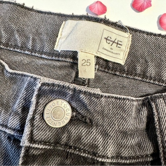 NWOT C/E by Current Elliott ‘Pleated Skinny Jean’ in “Gravity” Wash Size 25 - Picture 4 of 16